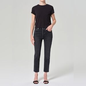 Agolde Riley High Rise Straight Crop Size 25